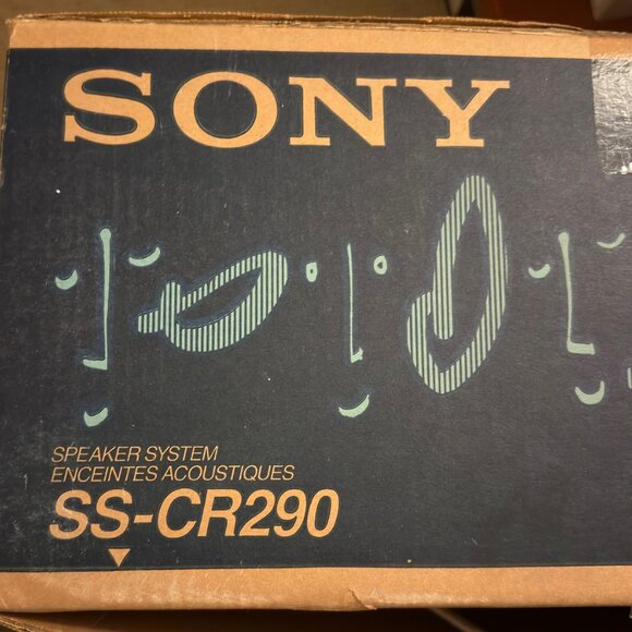 SONY SS-CR290 SPEAKER SYSTEM 1 CENTER & 2 REAR OPEN BOX NEVER USED - Picture 3 of 7